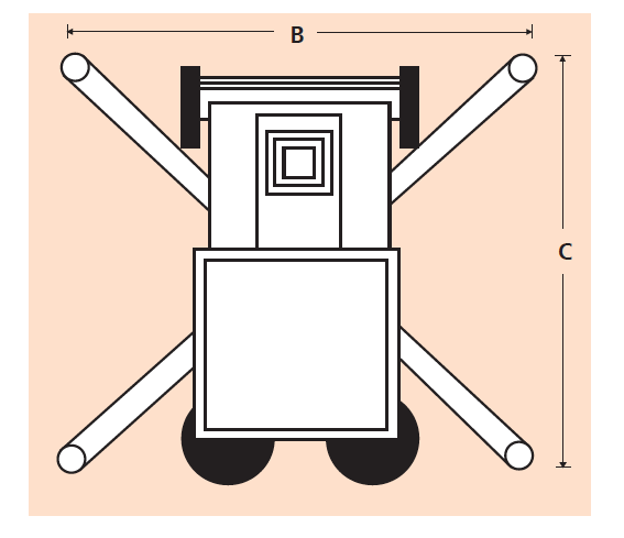 Snorkel UL Series Outrigge Footprint